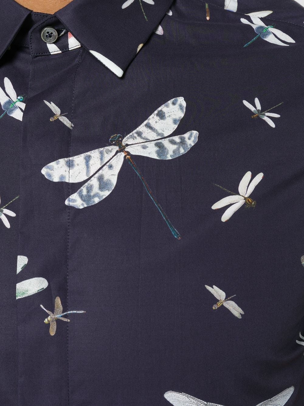 dragonfly print shirt - 5