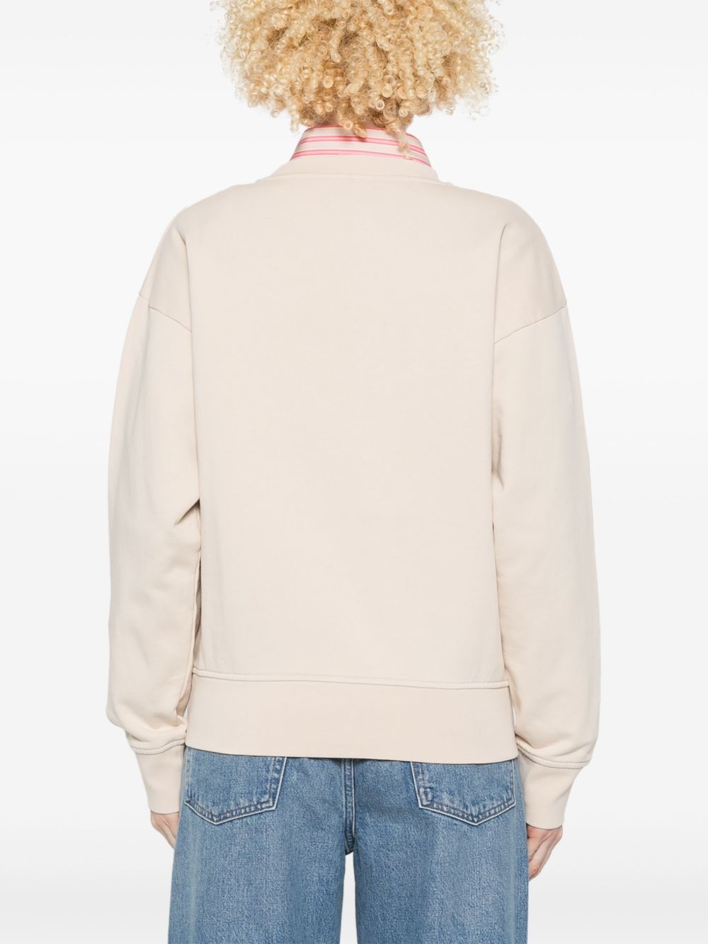 appliqué-detail sweatshirt - 4