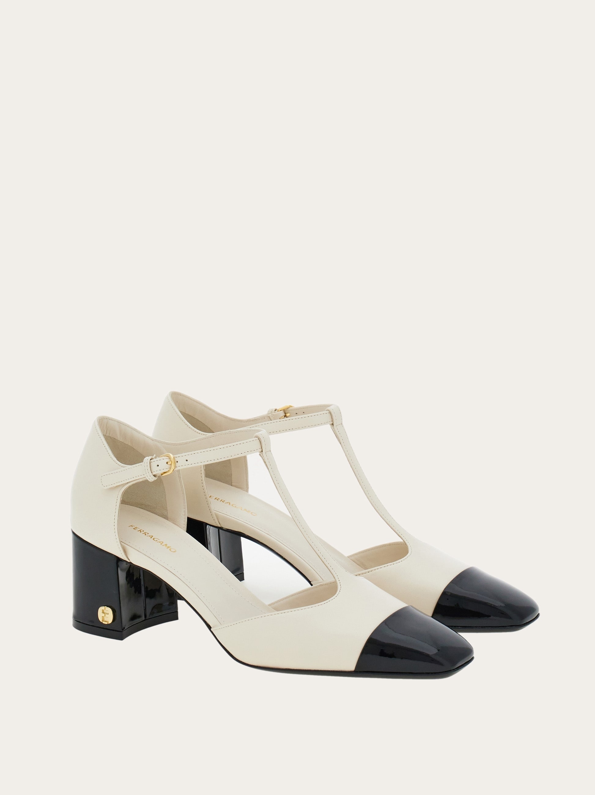 Chunky heel T-strap pump - 5