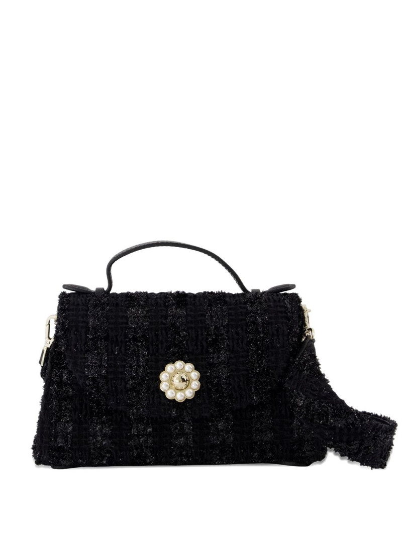 Valentine pearl-embellished tweed mini bag 1