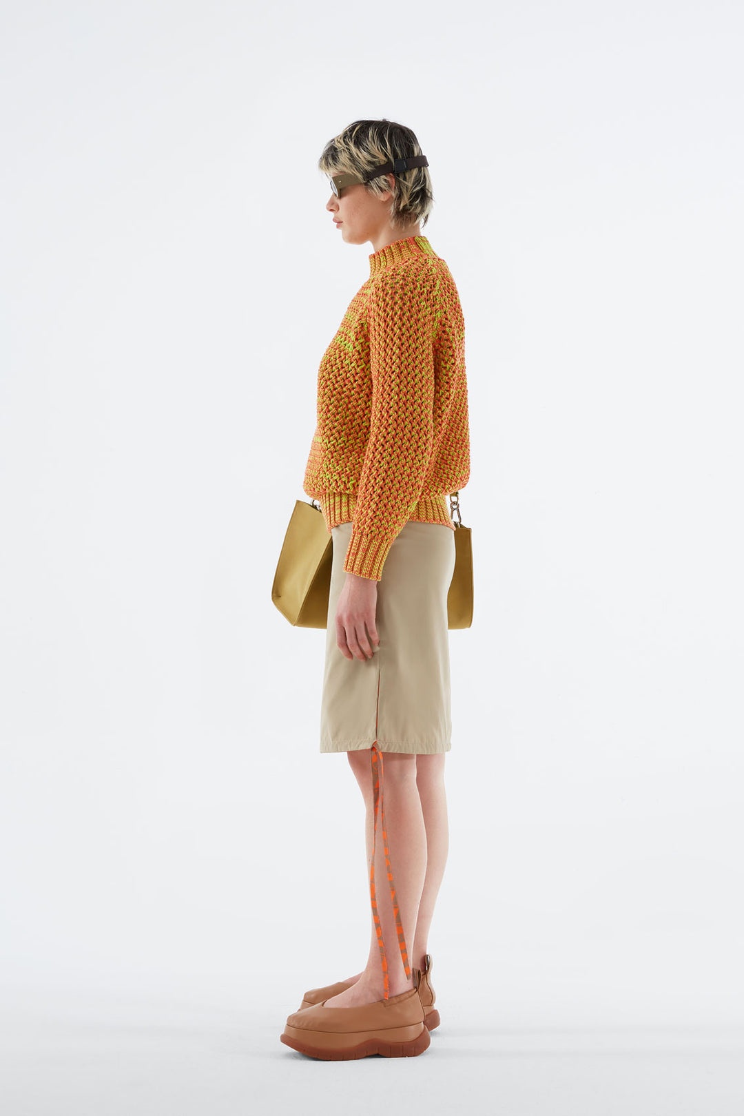 ORANGE & GREEN RAGLAN SWEATER - 3