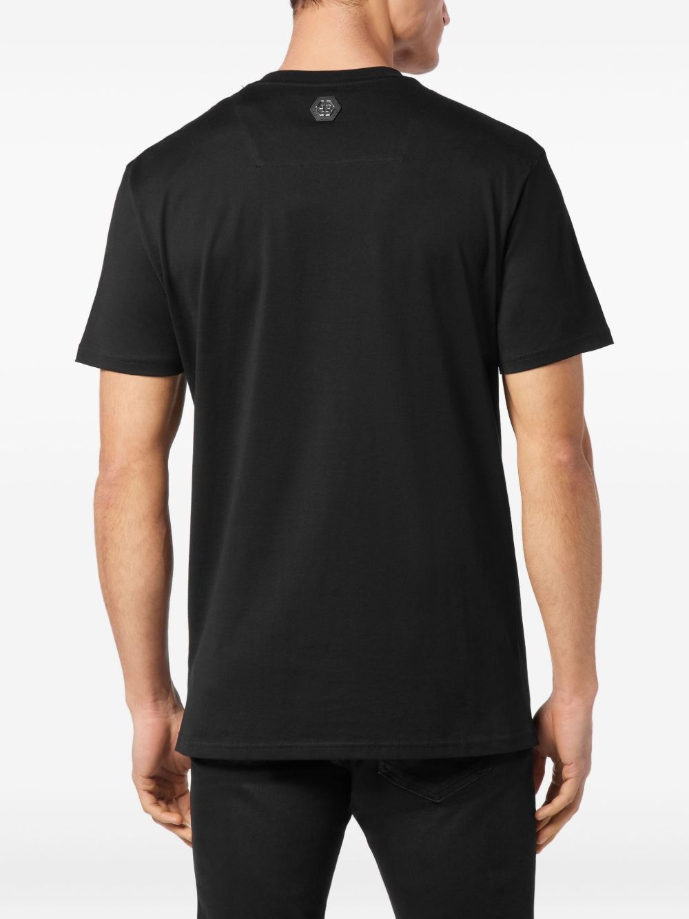 Skull Coursive-embellished T-shirt - 4