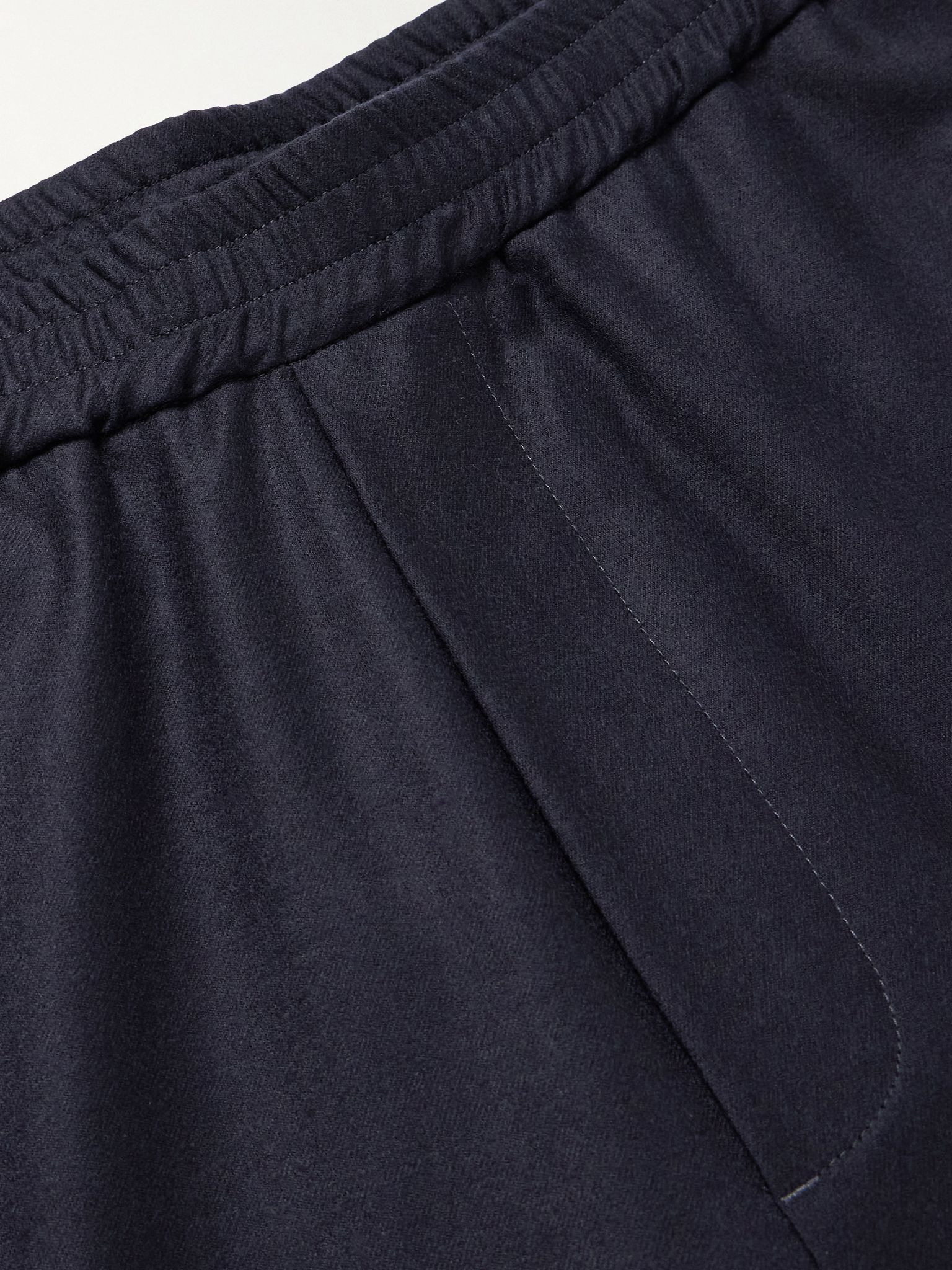 Bativoga Straight-Leg Virgin Wool-Blend Gabardine Trousers Navy - 6