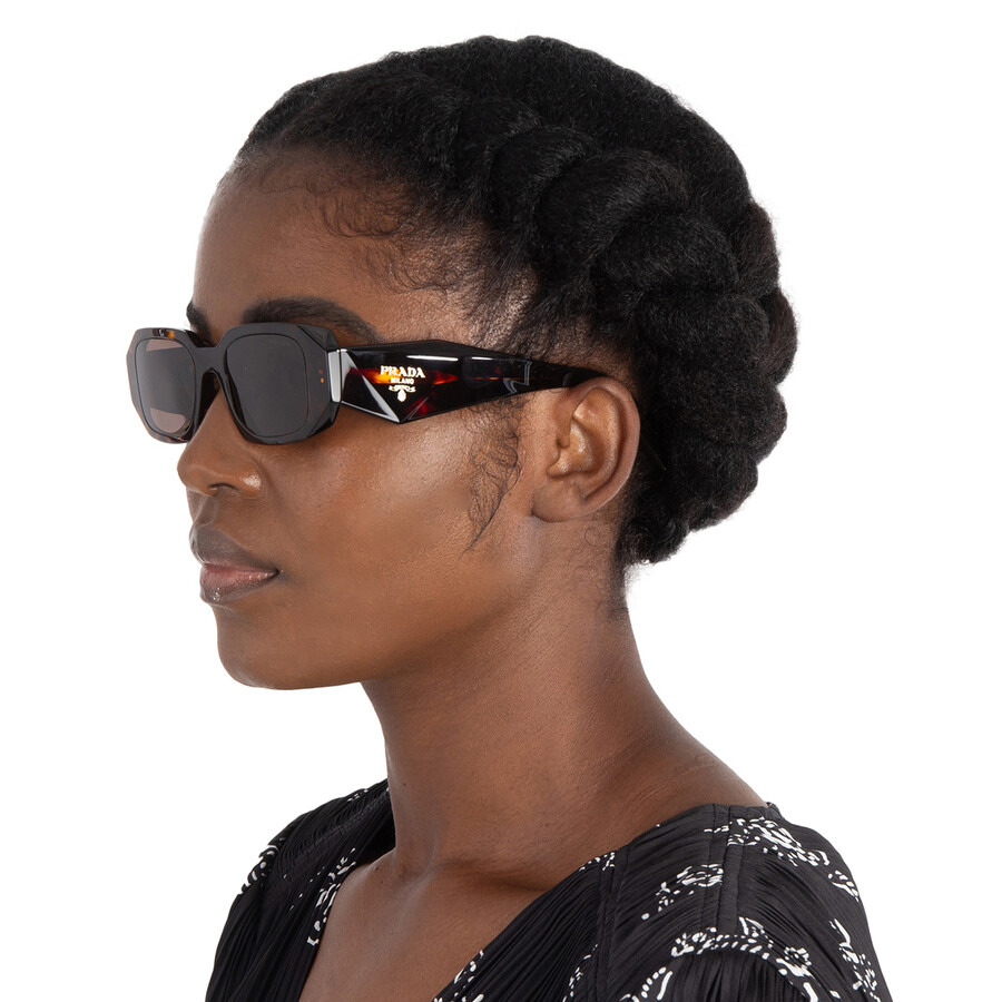 Prada Brown Rectangular Ladies Sunglasses PR 17WS 2AU8C1 49 - 2