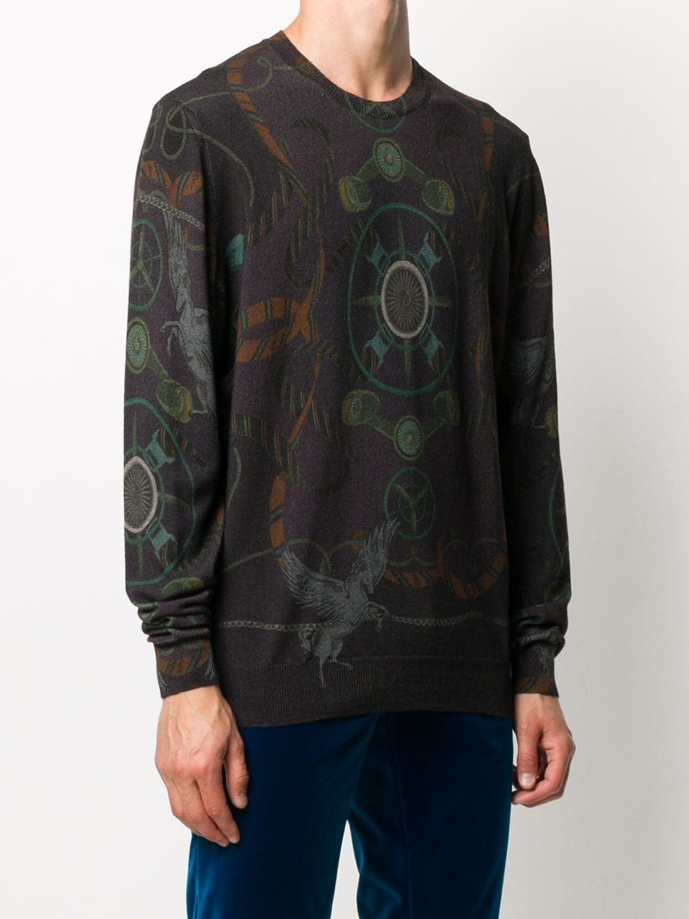 Pegaso-print sweatshirt - 3