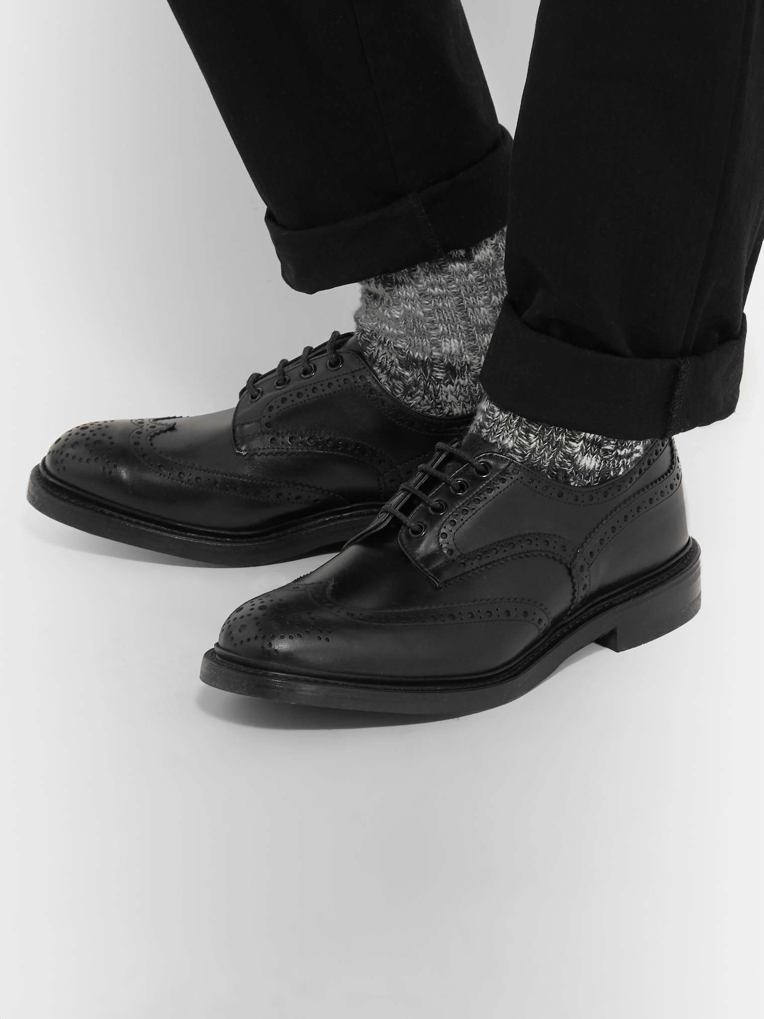 Bourton Leather Wingtip Brogues - 3