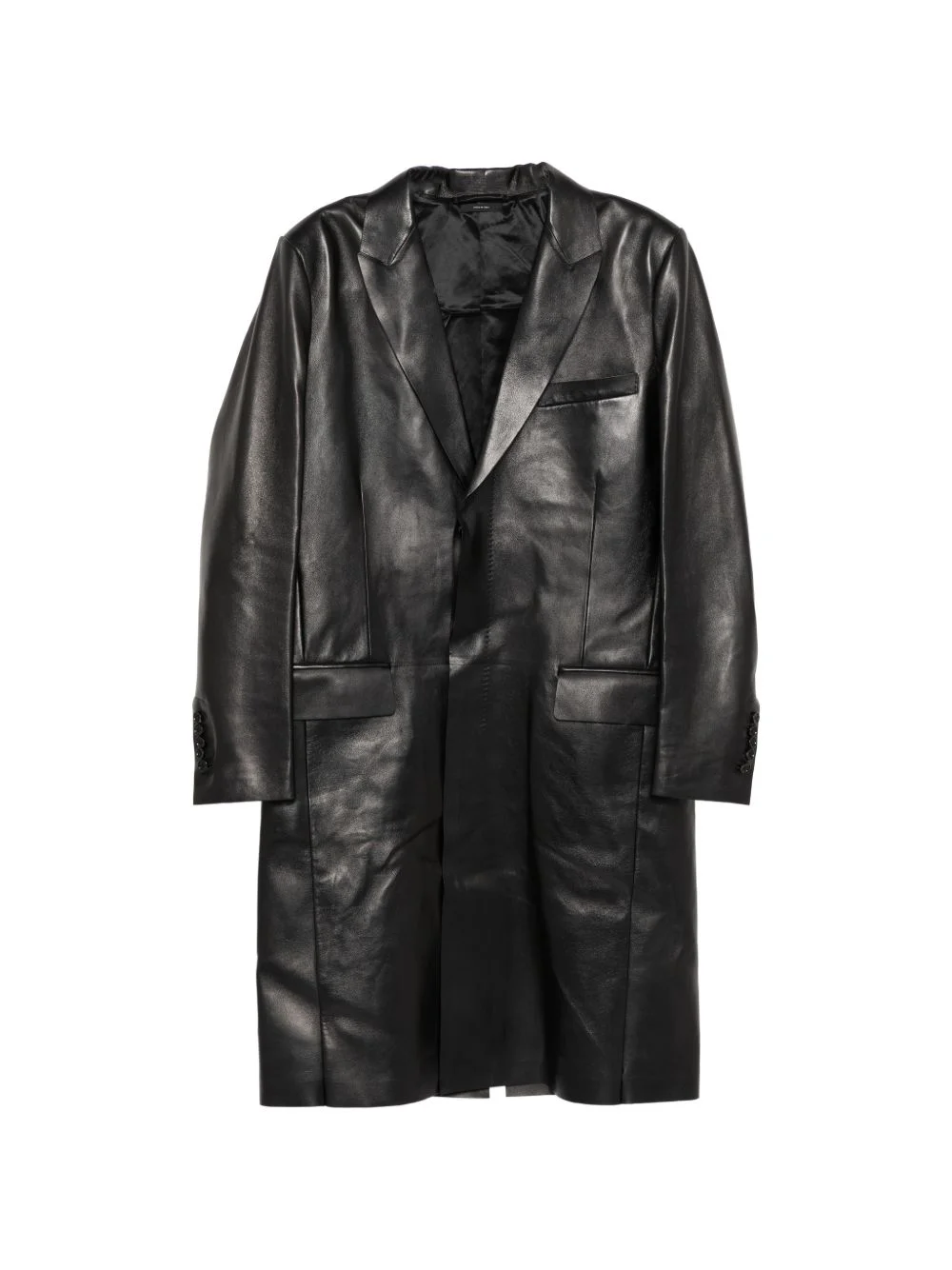 leather coat - 1
