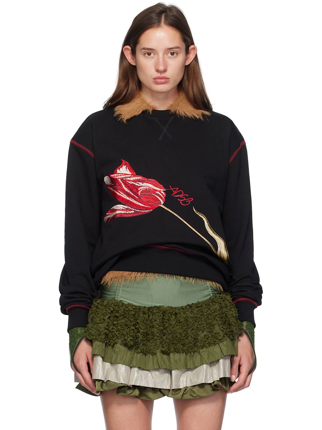 Black Essential 'ADSB' Fiore Sweatshirt - 1