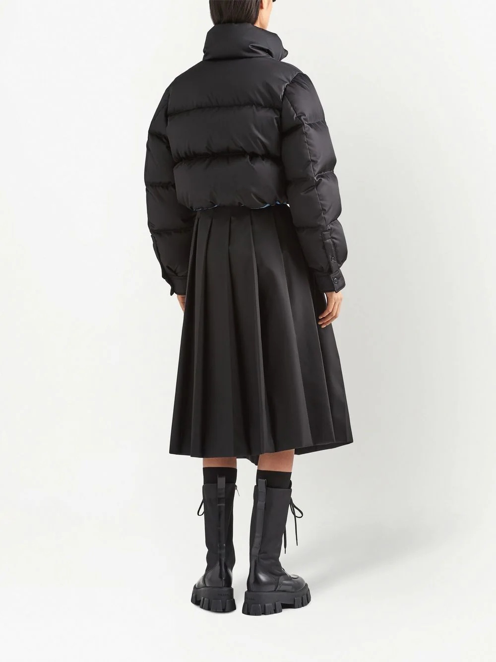 Re-Nylon cropped padded jacket - 3