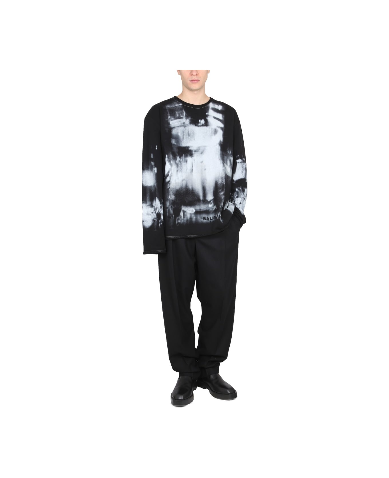 Tie Dye Pattern Crewneck Sweatshirt - 2