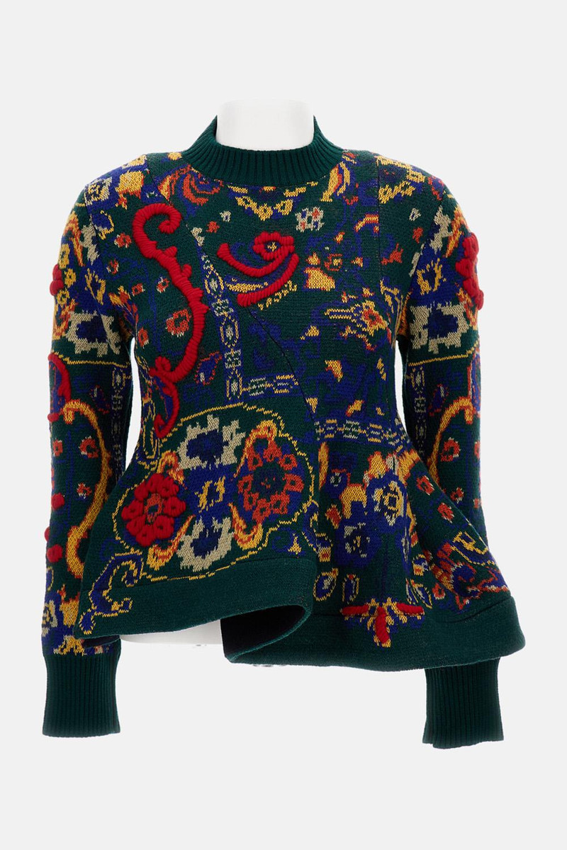 sacai FLORAL JACQUARD PULLOVER outlook