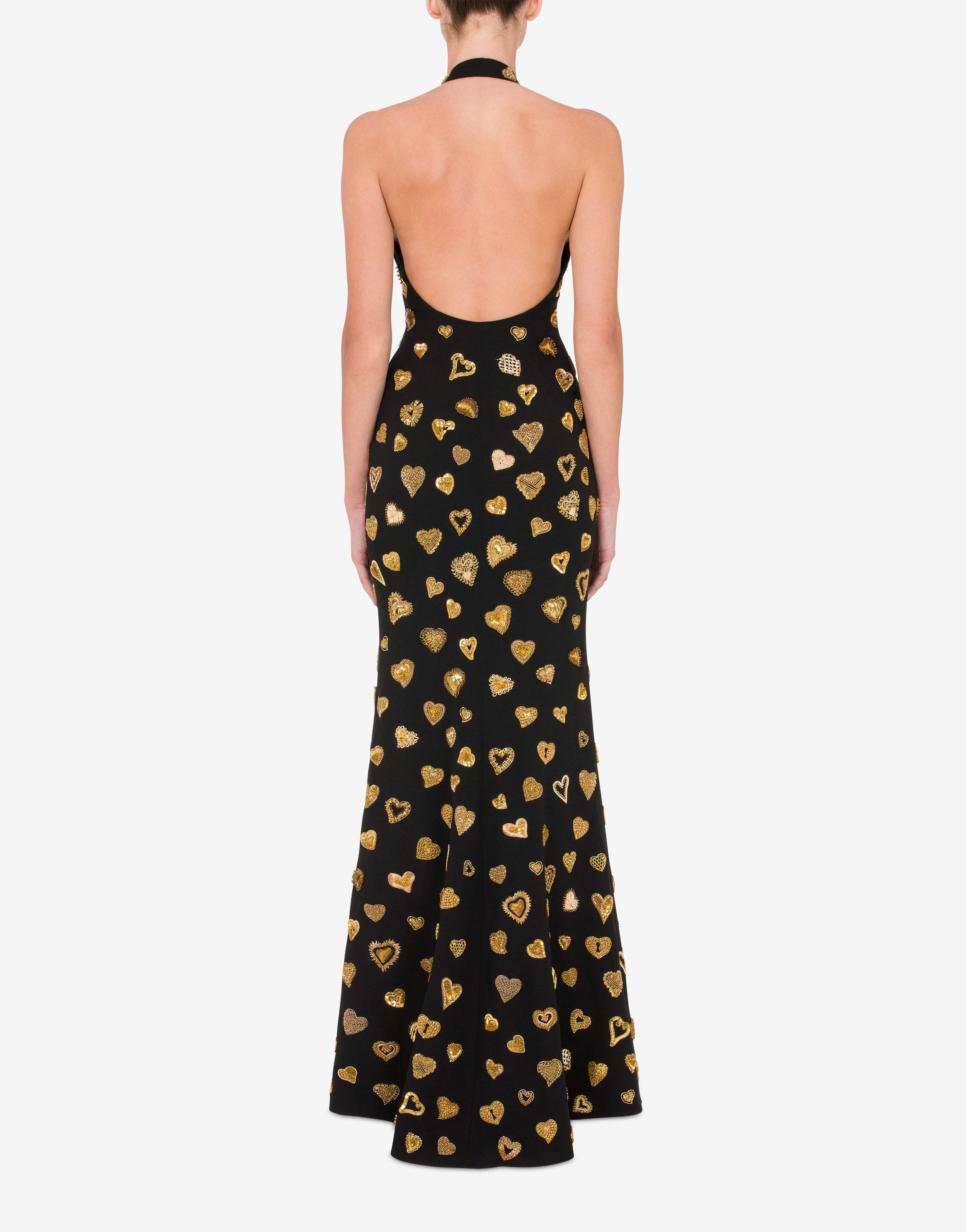 EMBELLISHED HEARTS LONG DRESS - 3