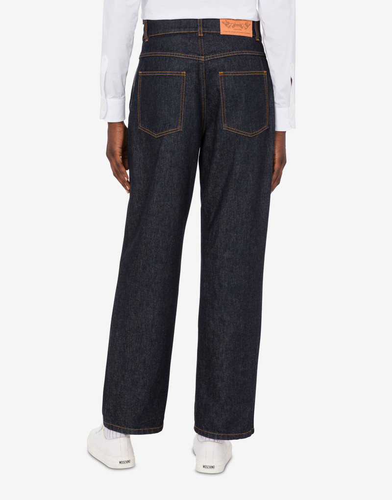 BLUE COTTON DENIM PANTS 3