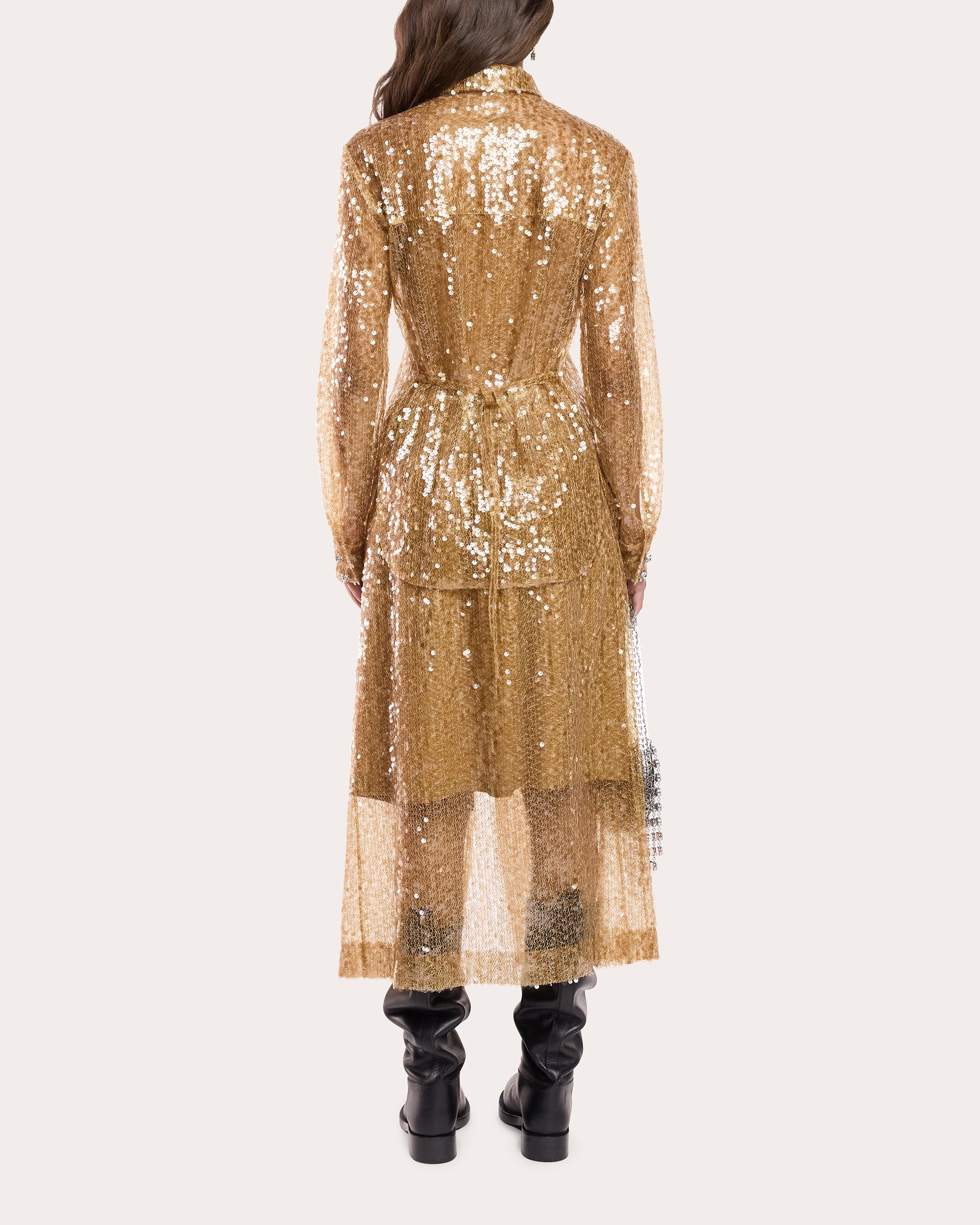Embellished Sequin-Embroidered Shirt - 3