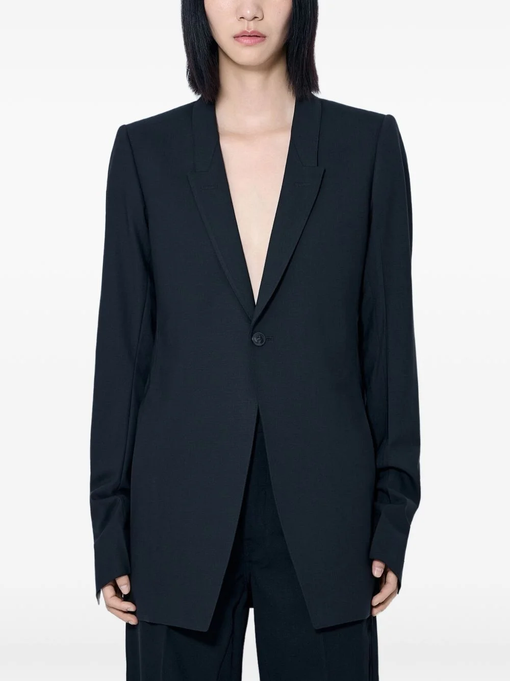 single-breasted buttoned blazer - 1