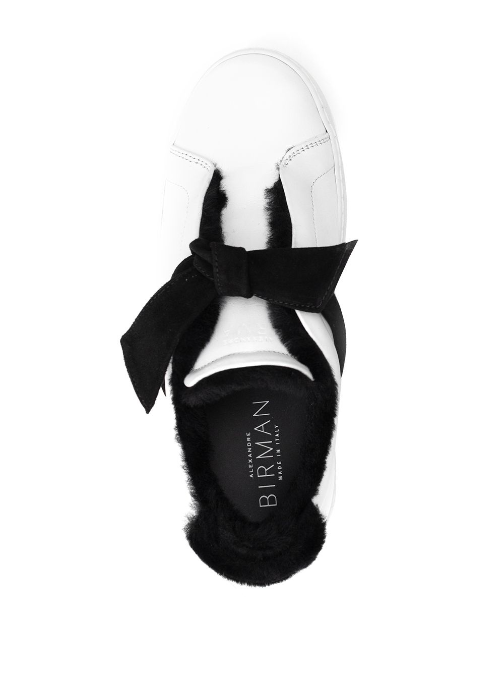 shearling-trimmed sneakers - 4