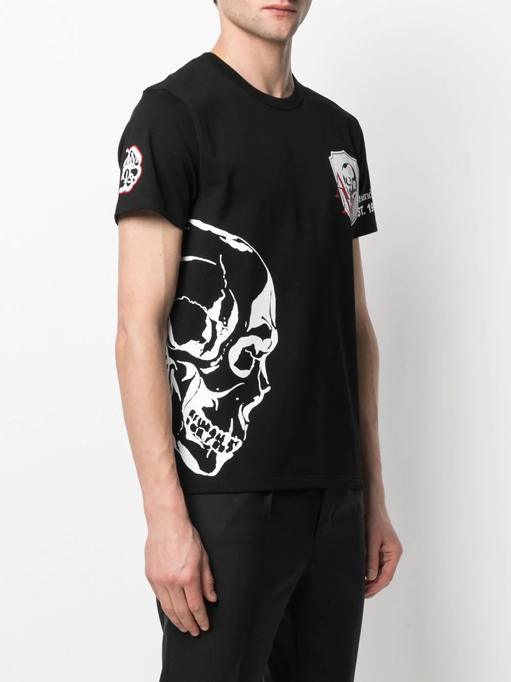 skull print T-shirt - 3