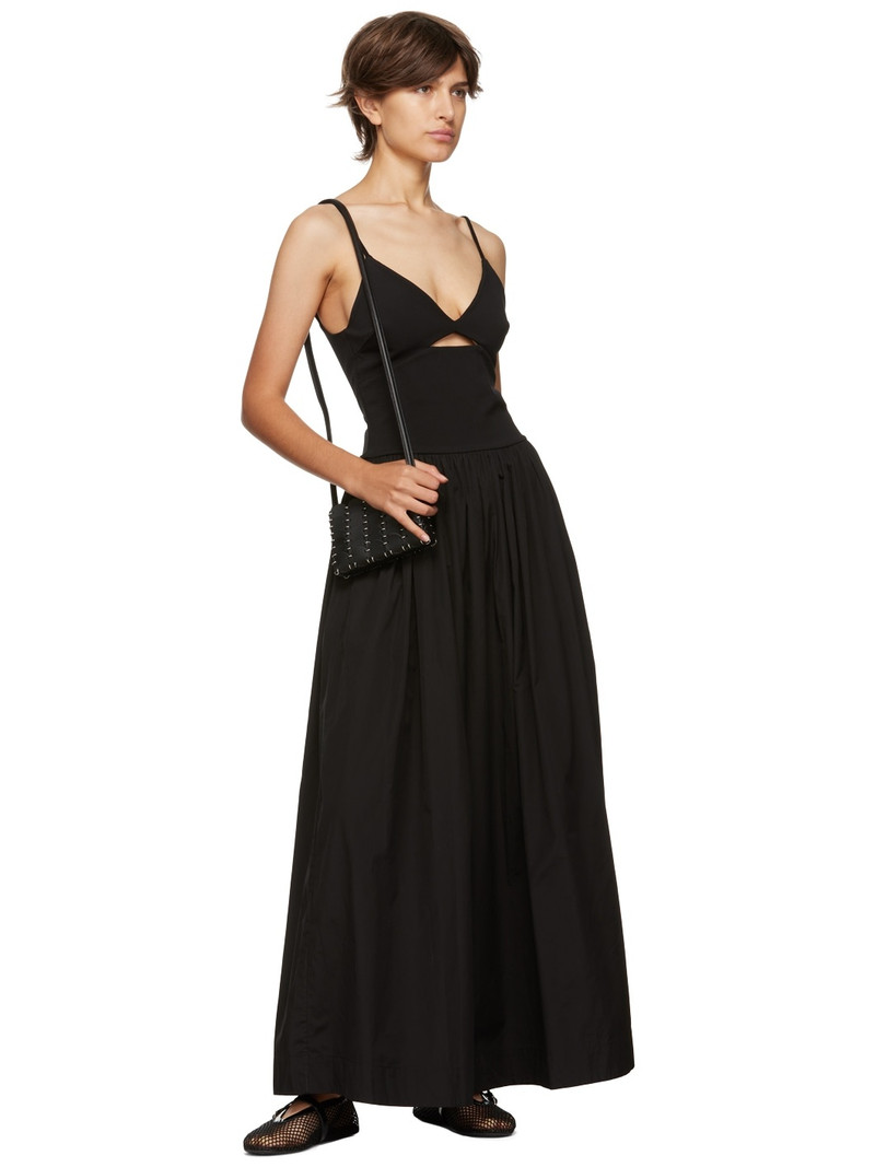 ESSE Studios Black Tri Knit Maxi Dress outlook