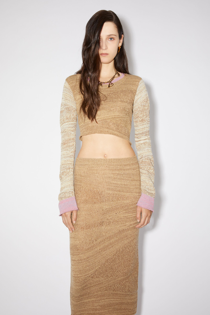 Acne Studios Asymmetric distorted jumper - Camel brown/tobacco outlook