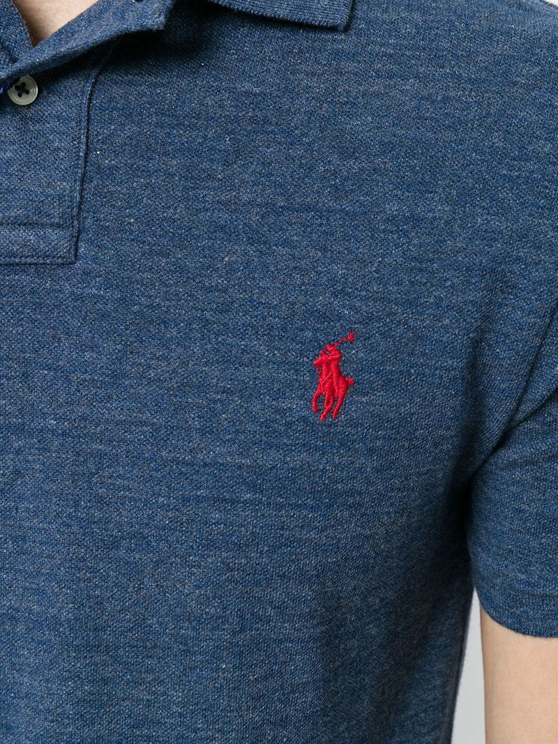 logo-embroidered polo shirt 5