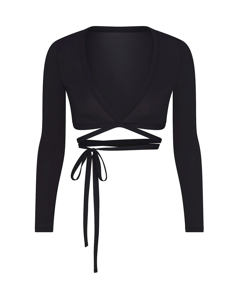 NikeSKIMS Weightless Layers Women's Long-Sleeve Wrap Top 8