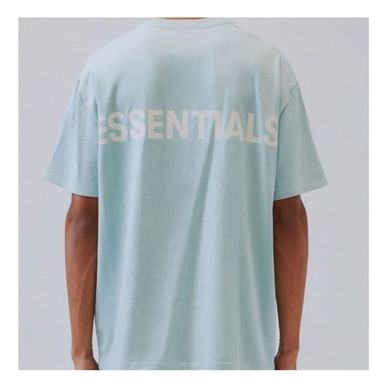 Men's Fear of God Essentials Basic Short Sleeve Light Blue FOG-SS20-122 - 1