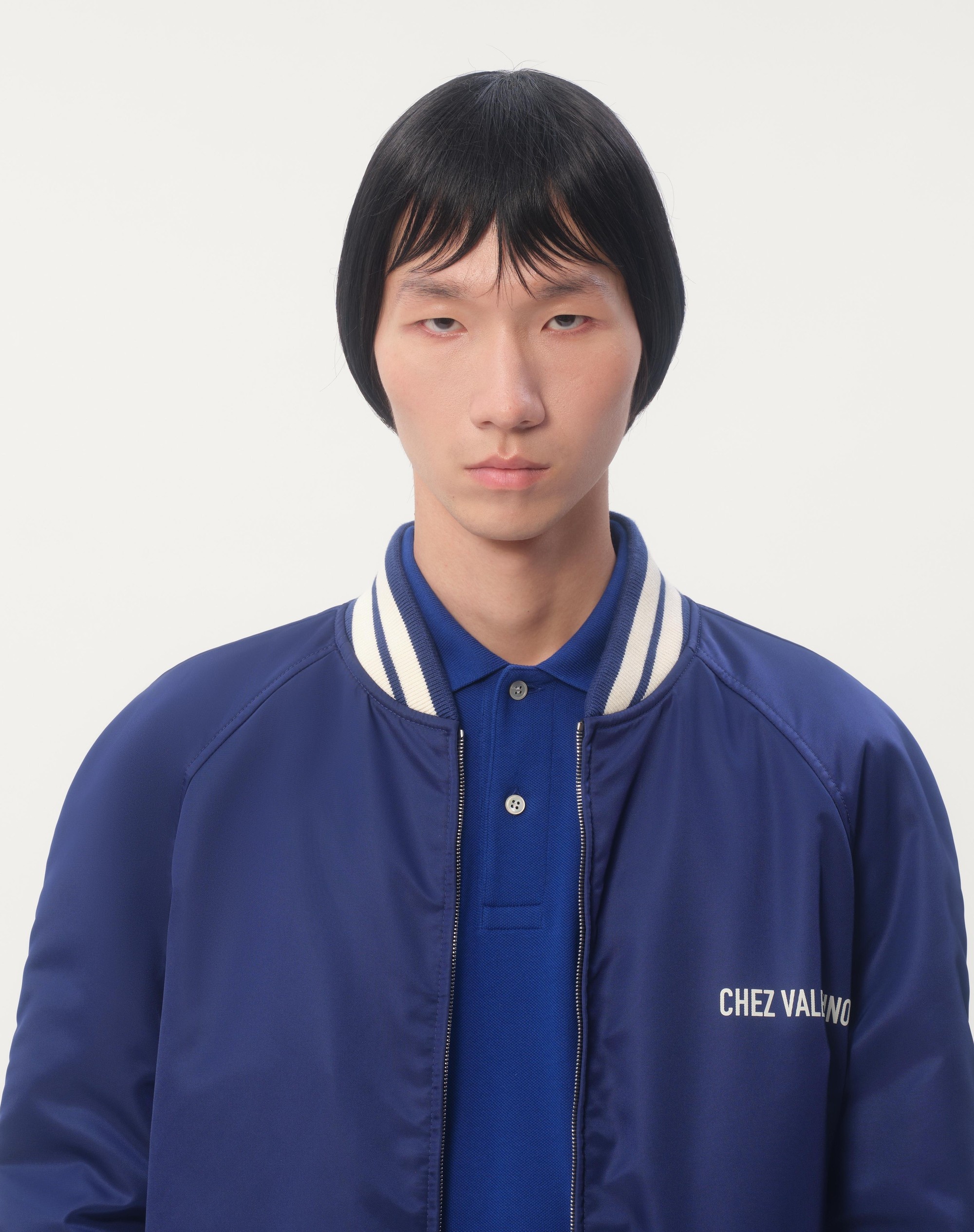 LONG-SLEEVED COTTON PIQUÉ POLO SHIRT WITH VLOGO EMBROIDERY - 4