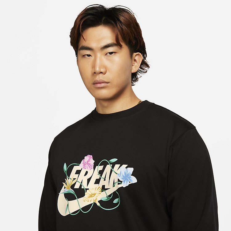 Nike Giannis Standard Issue Graphic Basketball Crew 'Black' FJ9558-010 - 3
