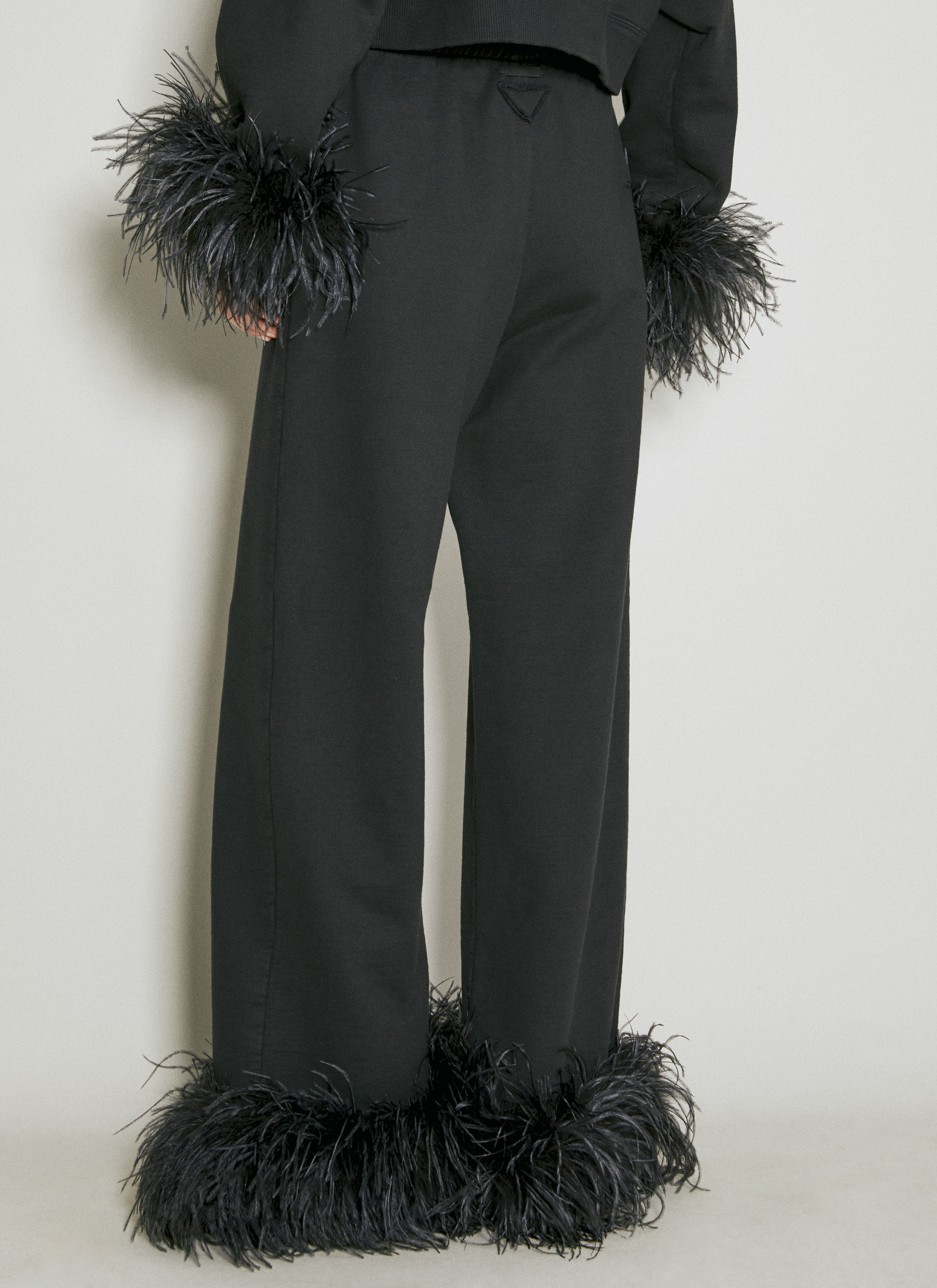 Prada Women Feather Cuffs Track Pants - 5