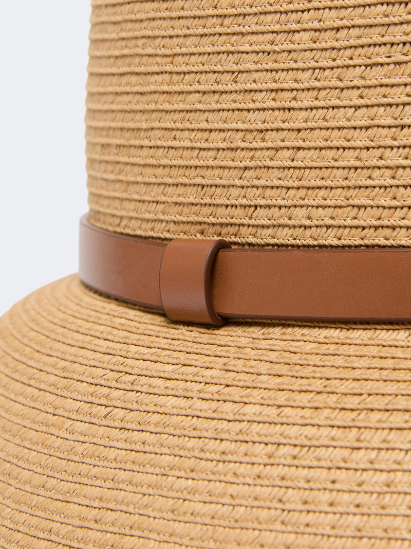 LEGENDA Paper yarn lampshade hat - BEIGE 3