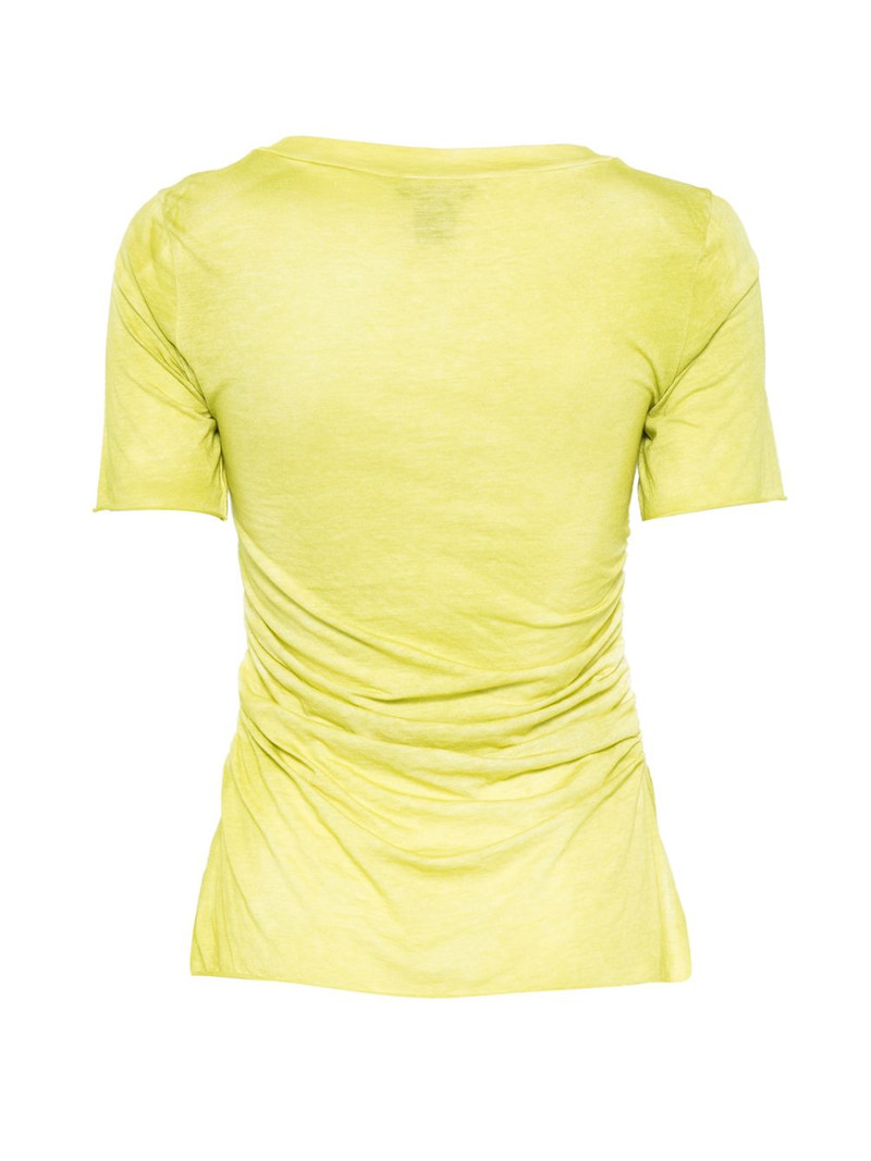 Avant Toi draped-detail T-shirt outlook