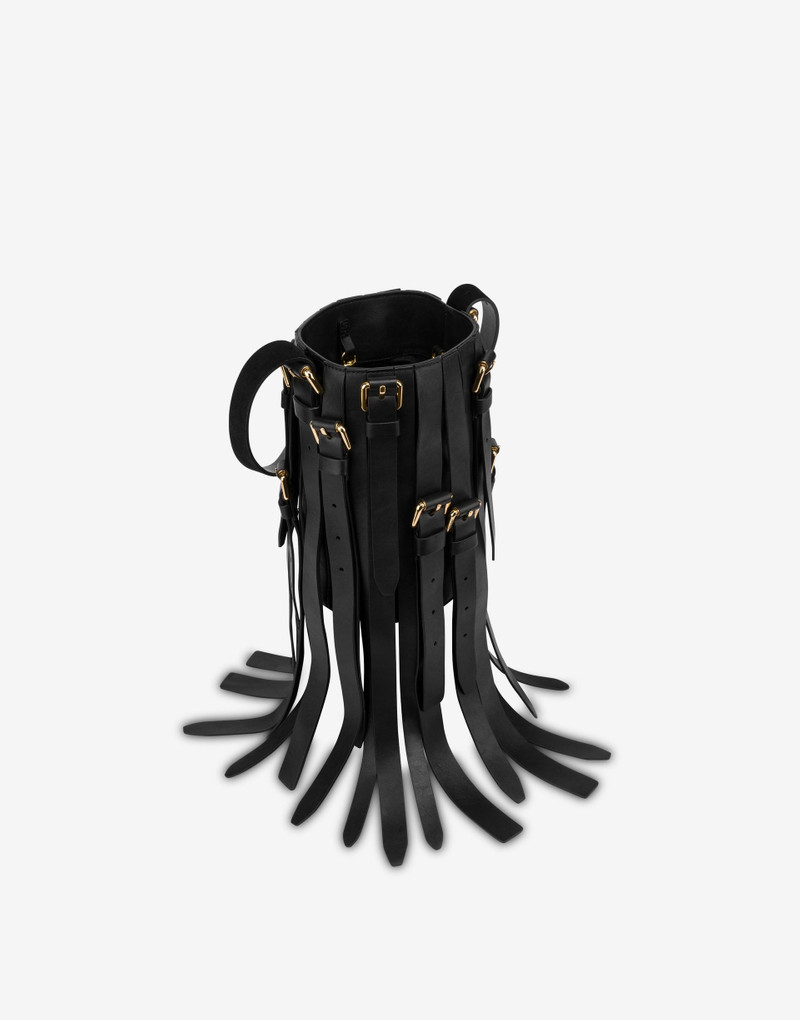 Moschino MULTIBELTS NAPPA BUCKET BAG outlook