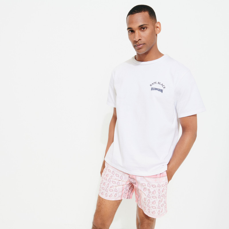 Vilebrequin Men T-Shirt Turtles Printed - Vilebrequin x BAPE® BLACK outlook