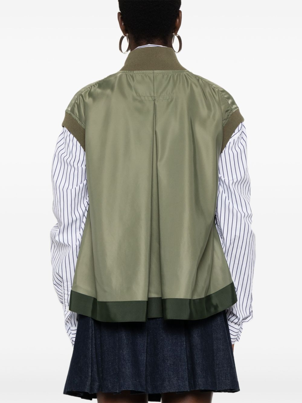 Sacai Women Nylon Twill Vest - 5