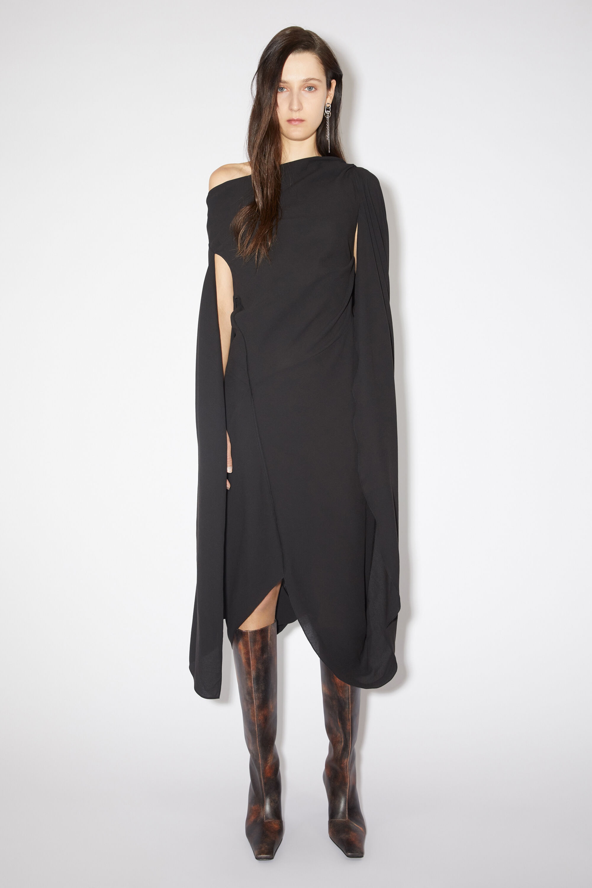Draped dress - Black - 2