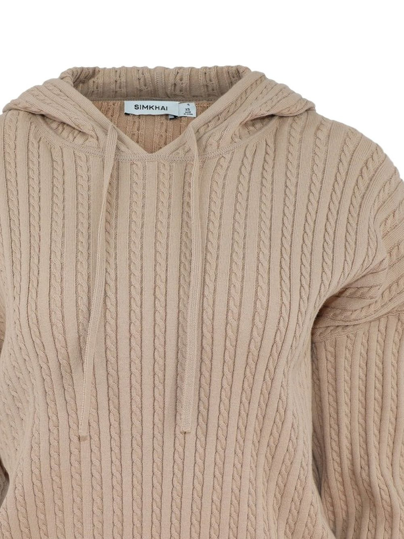 SIMKHAI cable-knit sweater outlook