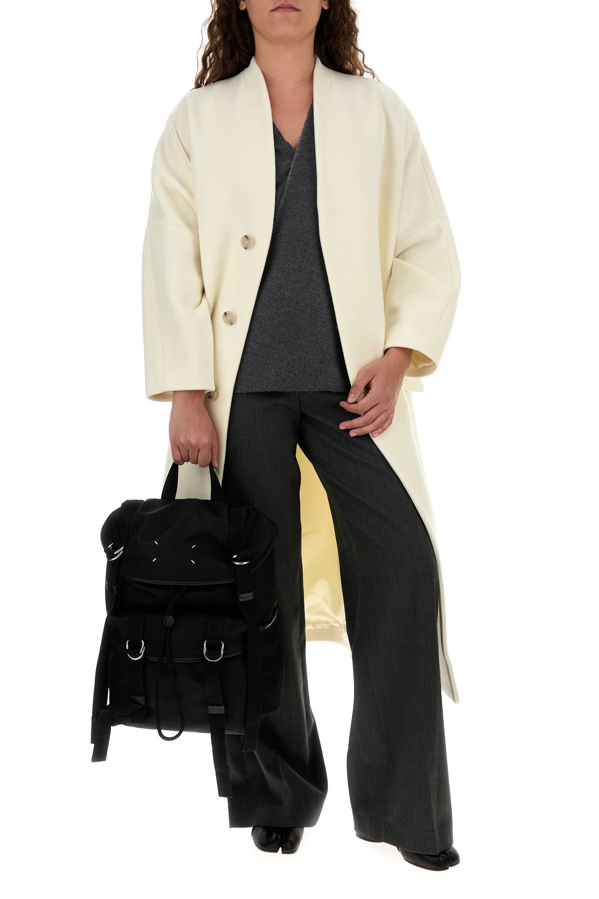 Ivory wool blend coat - 6