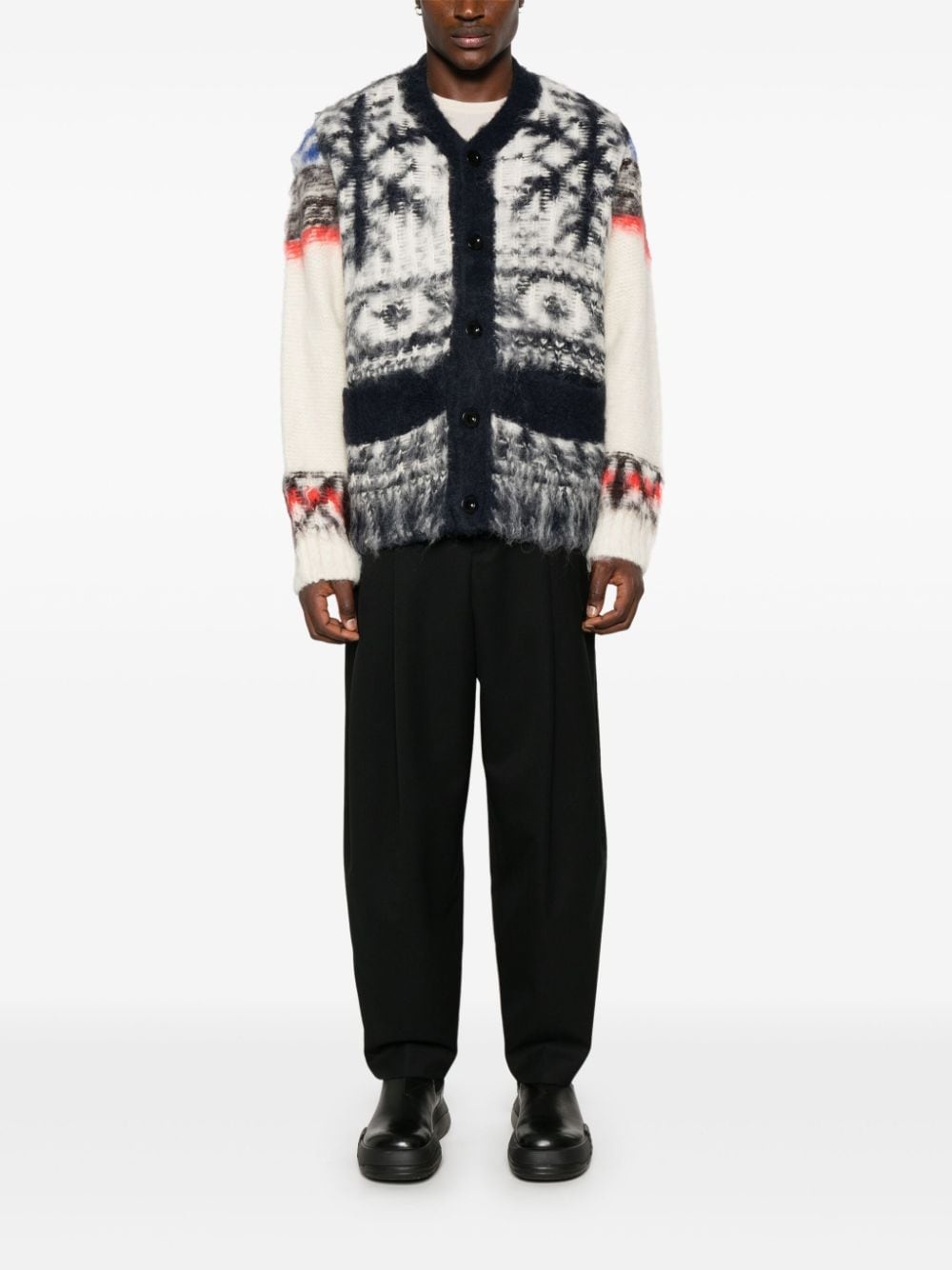 intarsia-knit cardigan - 2