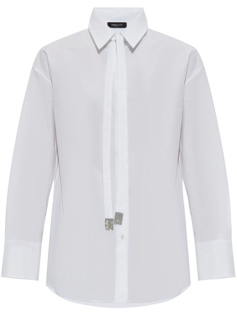 tie-embellished shirt 1