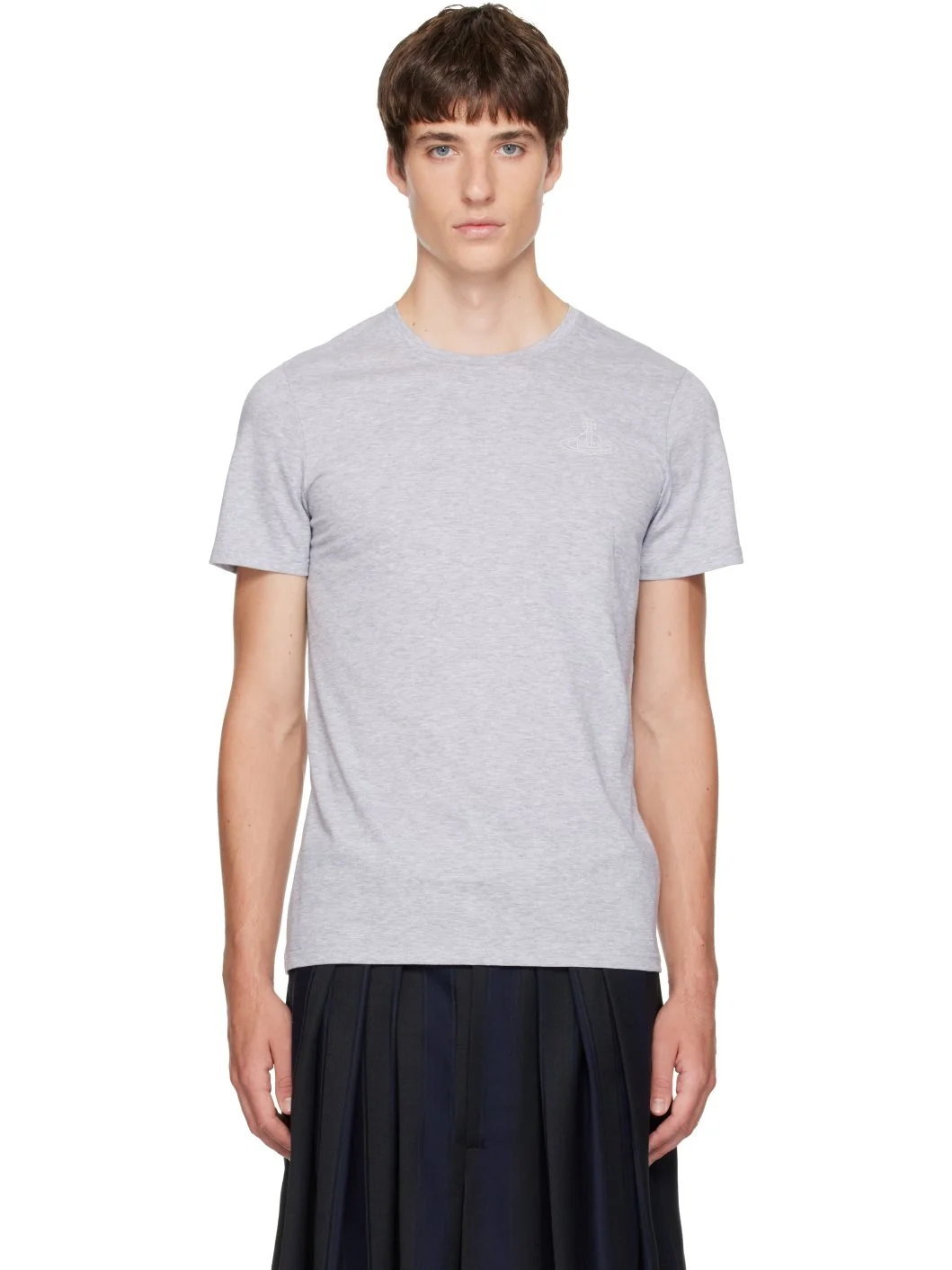 Two-Pack Gray Cotton T-shirts - 1