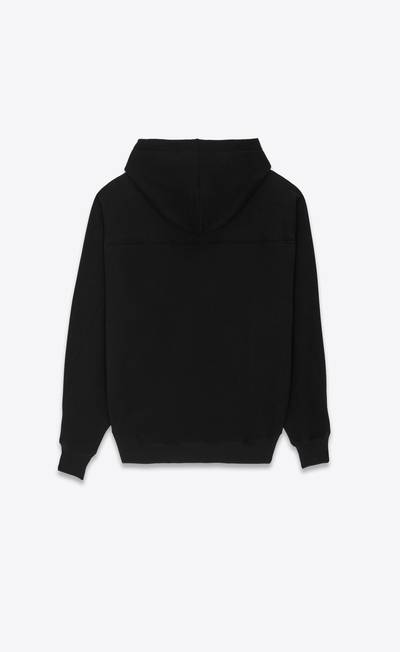 SAINT LAURENT zipped raglan hoodie outlook