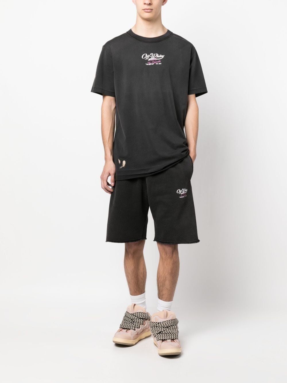 logo-print cotton T-shirt - 2