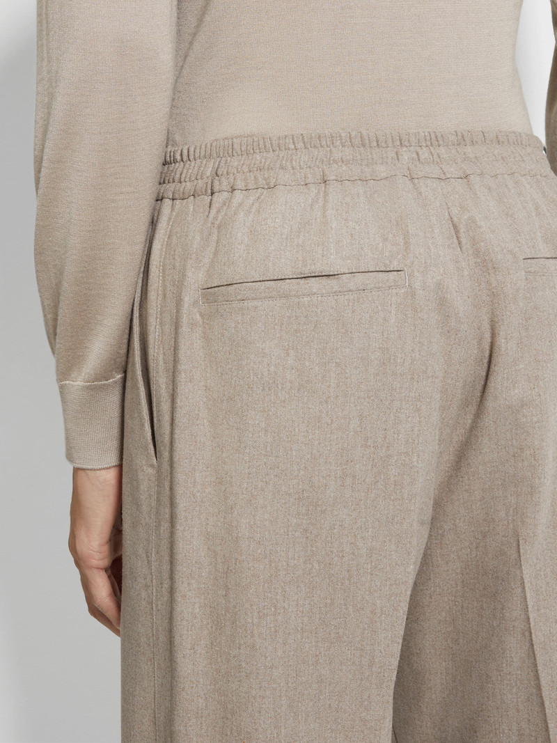 ZEGNA LIGHT TAUPE 15MILMIL15 WOOL SILK AND CASHMERE PANTS outlook