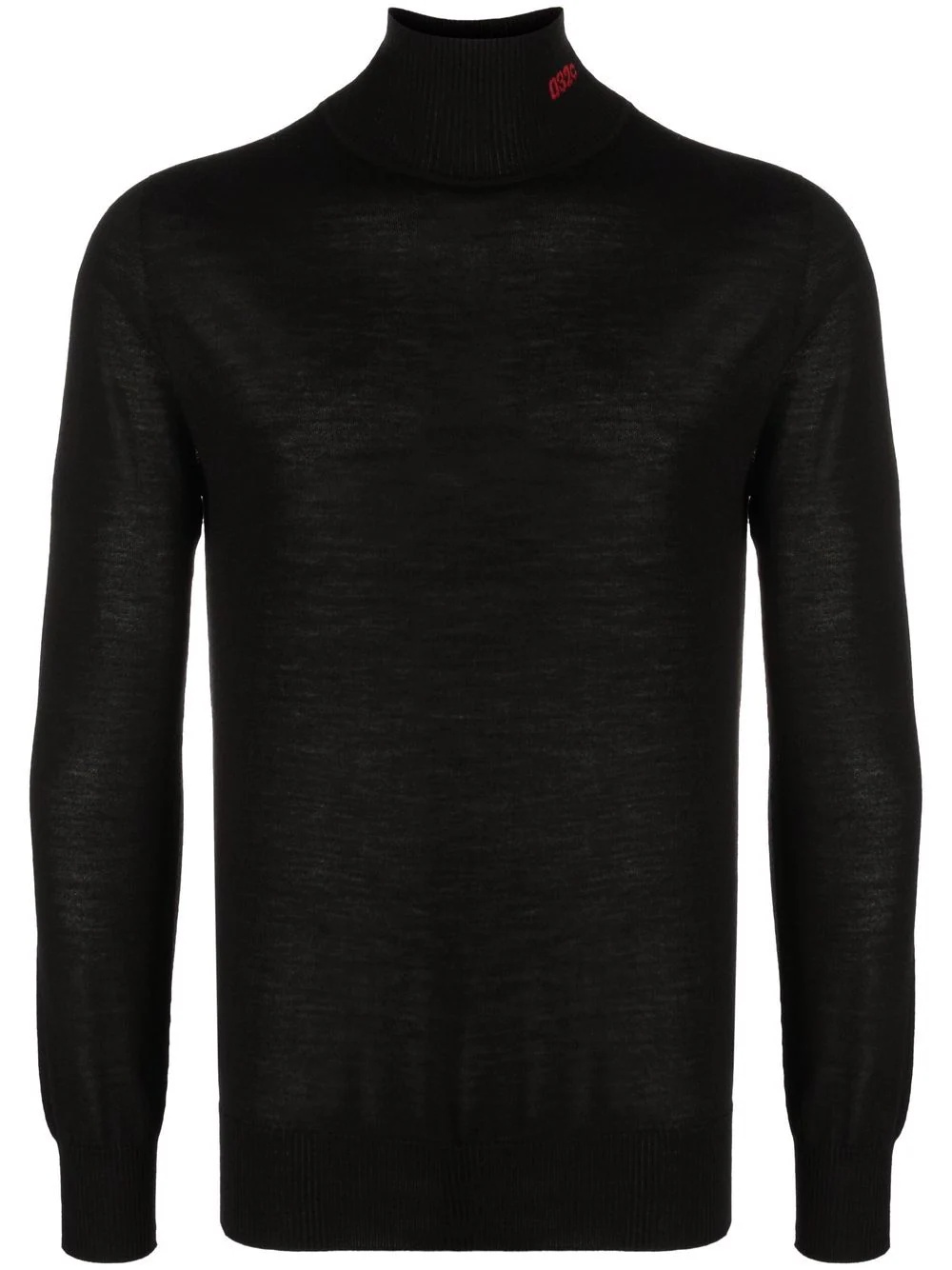 fine-knit roll-neck jumper - 1