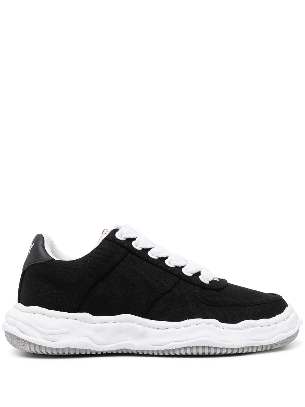 warped-sole low-top sneakers - 1