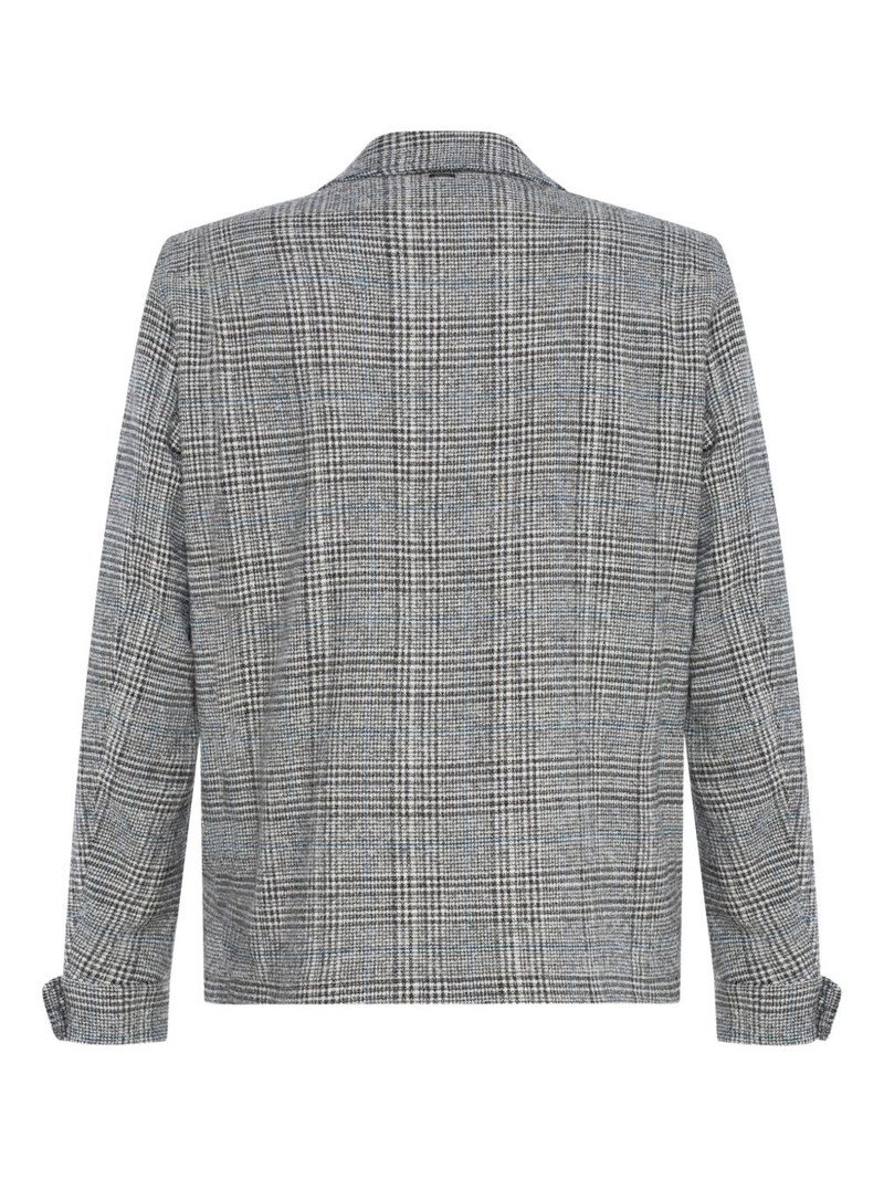 Herno plaid button blazer outlook