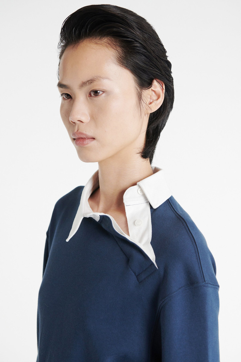 A.W.A.K.E. MODE RUGBY SHIRT NAVY outlook