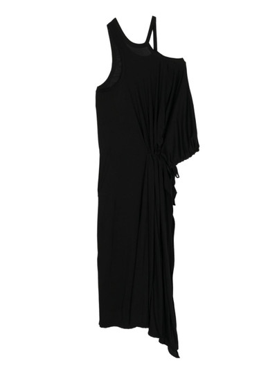 Yohji Yamamoto asymmetric midi dress outlook