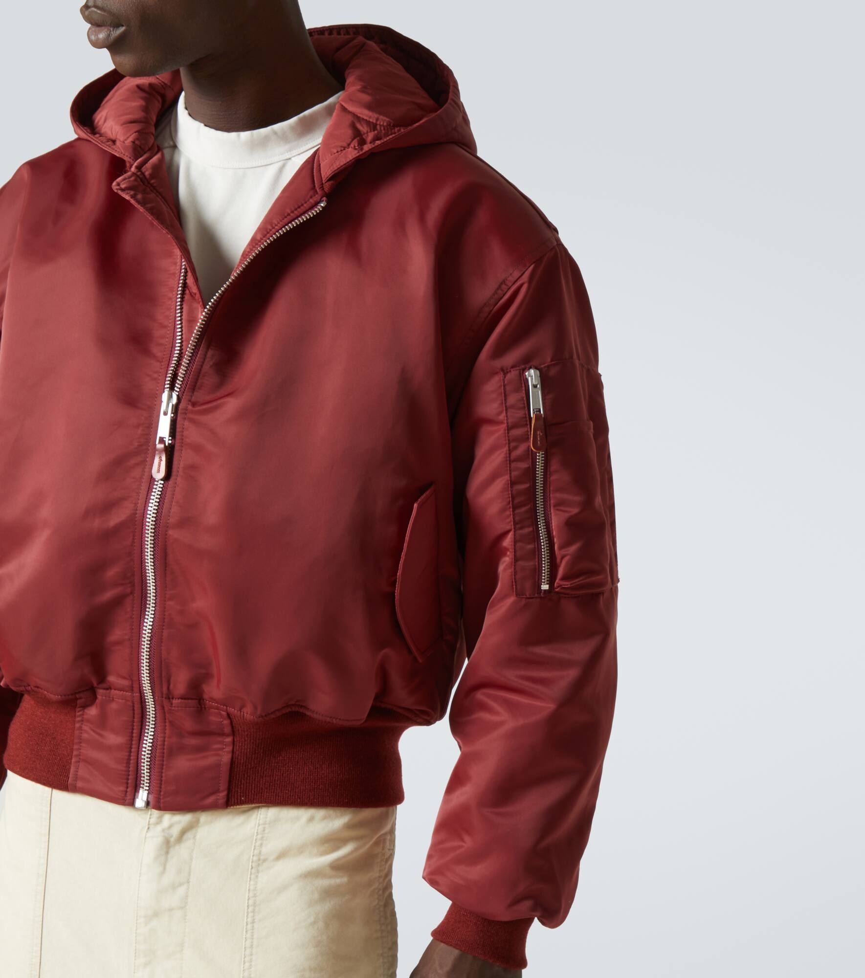 Technical satin bomber jacket - 6