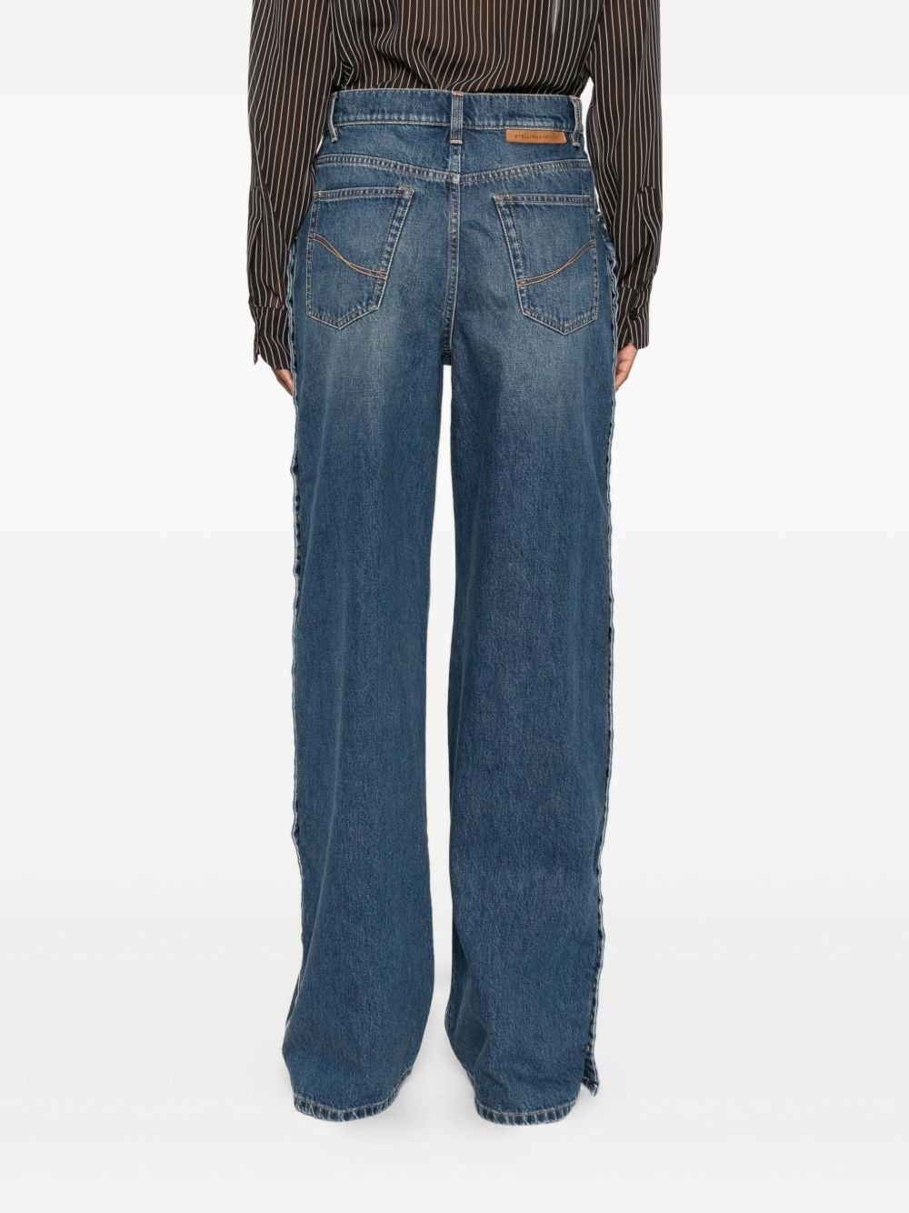 Wide-leg denim jeans - 4